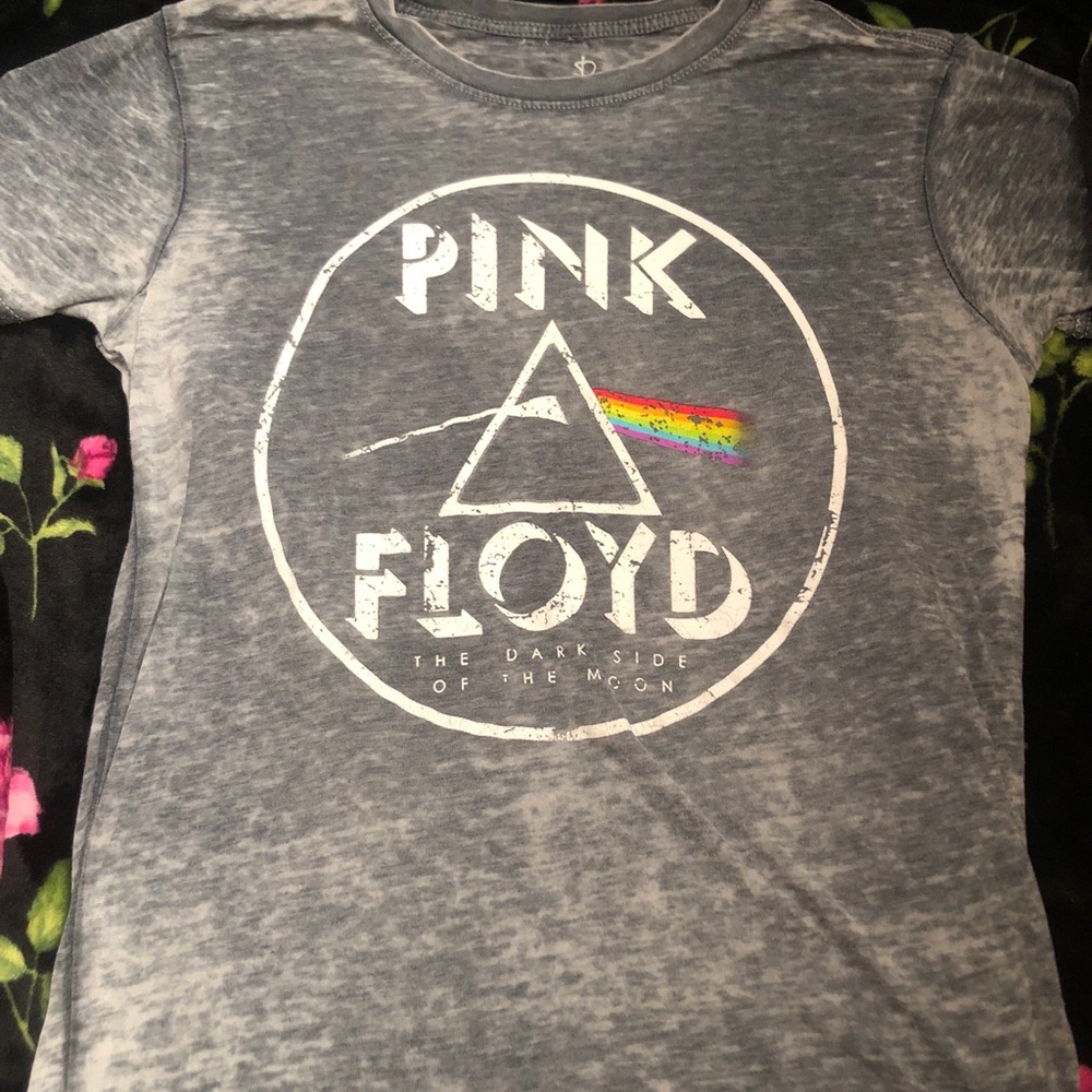 Pink Floyd Concert Shirt Adult Small Gray Dark Sid